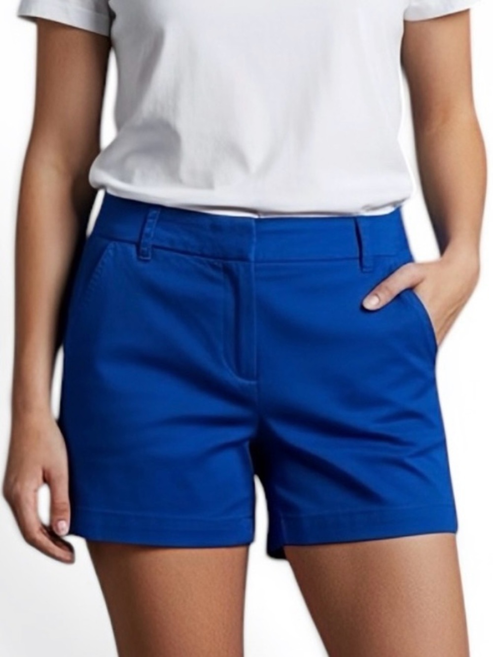 J. Crew Classic 100% Cotton Broken-In Chino Shorts Cobalt / Royal Blue 4